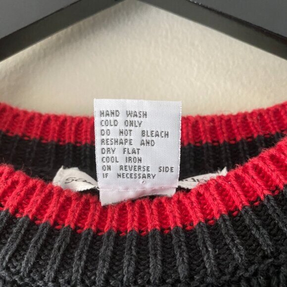 Vintage Sarah Alexander Holiday Wreath Teddy Ramie Cotton Blend Knit Sweater - Picture 4 of 10